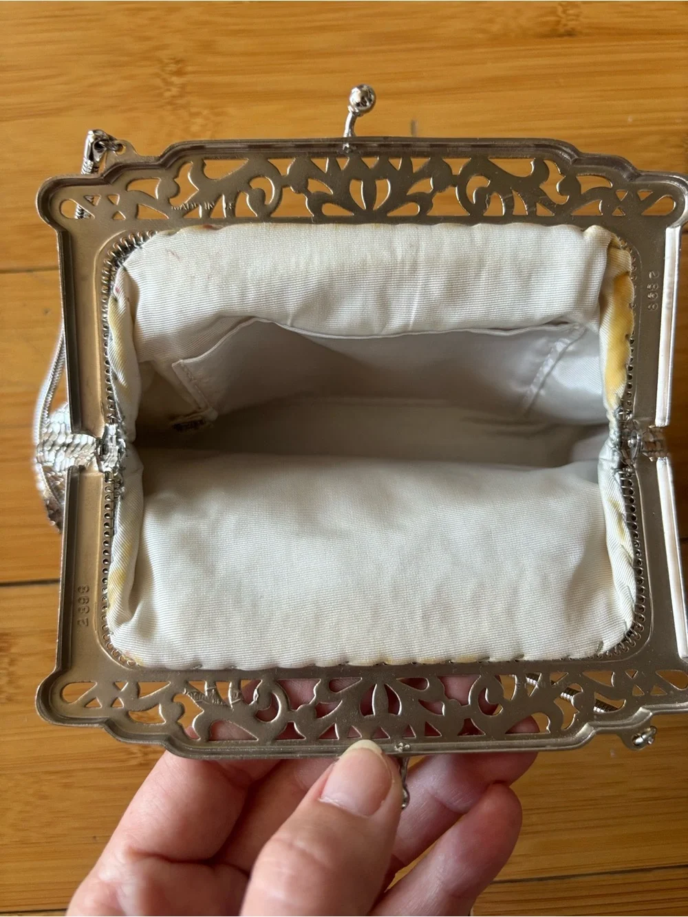 Vintage Silver Mesh Evening Handbag - Sparkle - Picture 2 of 3